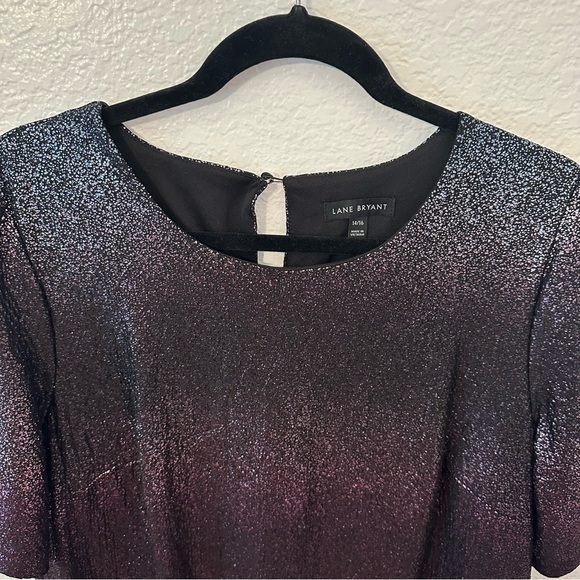 NWT Lane Bryant Perfect Sleeve Ombre Tee Holiday Dress - size 14/16 - Picture 10 of 10
